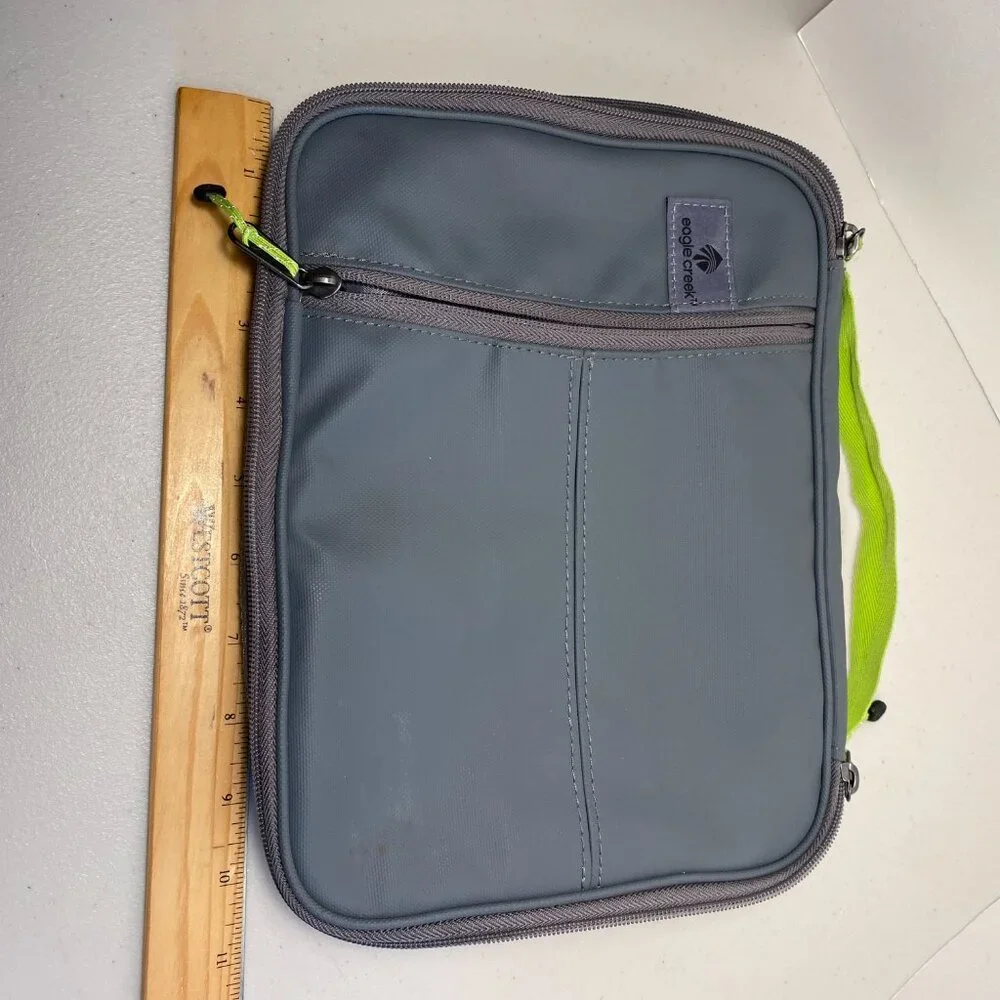 Eagle Creek ETool Organizer Pro Zip Pouch Stone Grey/Strobe (Gray) ExcellentCond